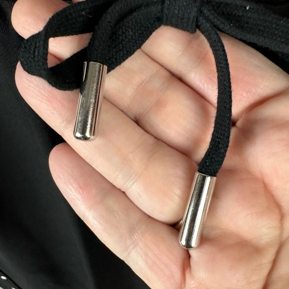 Allison Daley Black & White Mini Dot Pull On Elastic Waist Pants Size Medium - Picture 6 of 9